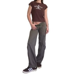 Vintage adidas brown baby tee ku Kansas Jayhawks